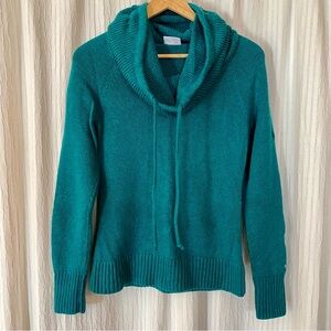 Columbia | She Pines for Alpine II Pullover Teal Cowl Neck Sweater S